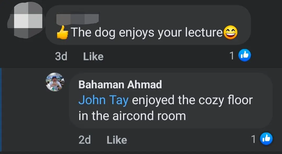 Stray Dog Crashes Two-Hour Lecture at UM Sabah, Stays for The Entire Class