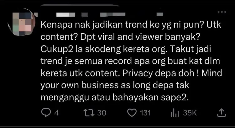 M'sian Woman Seen Resting Head On Myvi Driver's Lap, Sparks Debate Among Netizens comment 2