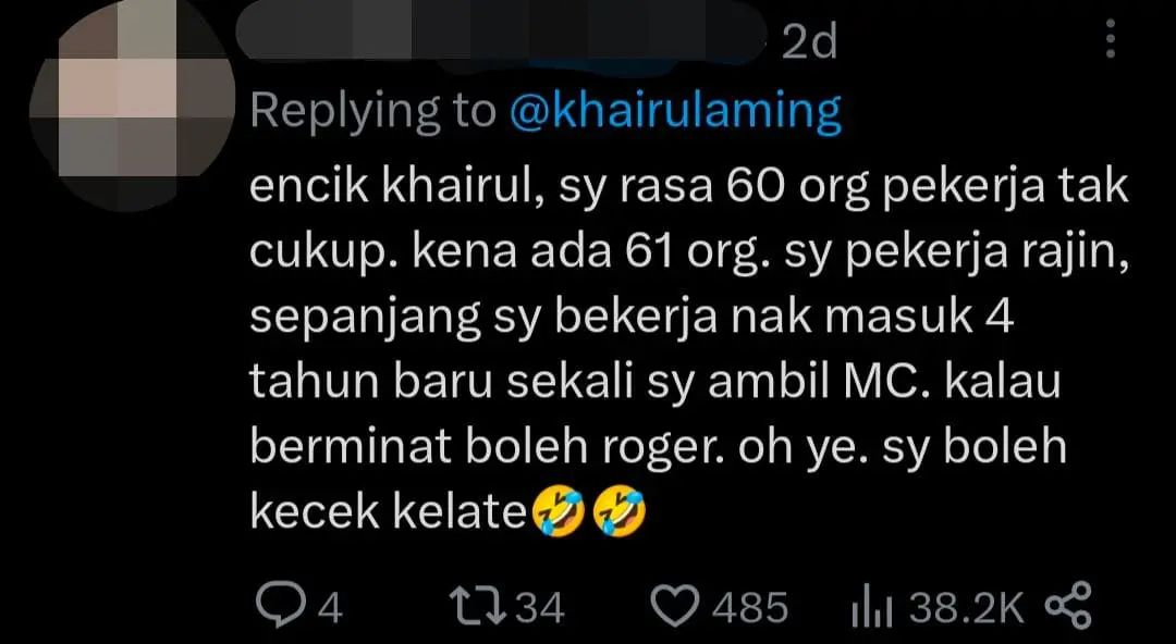 Chef Khairul Aming Treats Staff With RM3,000 Bonus, Raya Shopping Spree & Poolside Buffet comment 1