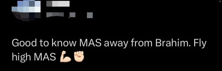 'Finally!'- Netizens Rejoice Over Malaysia Airlines ‘Divorce’ From Brahim’s Holdings’ 25 Years Of In-Catering Services comment 5