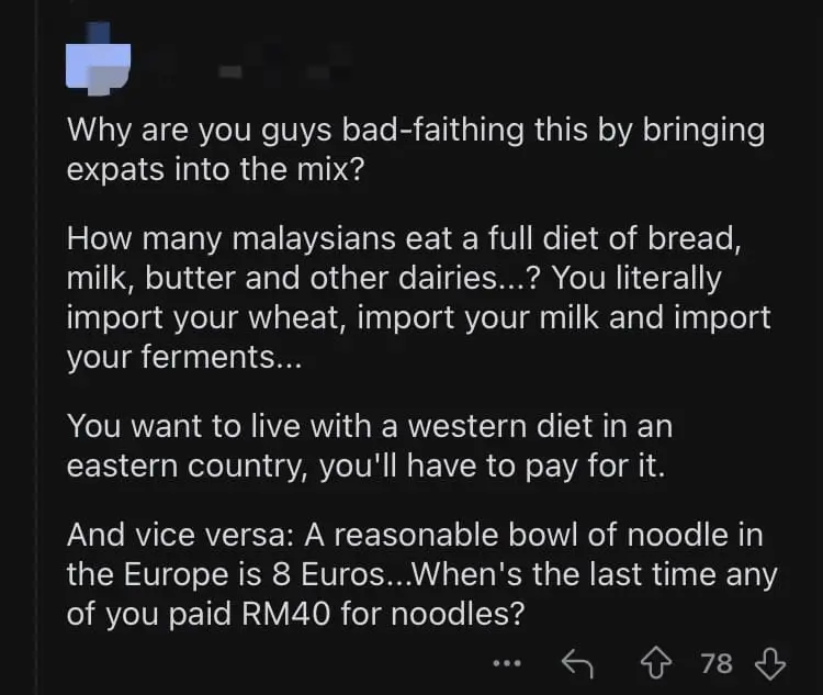 M'sian Shocked By RM50 Bill After Buying Bread, Butter, & Milk At Convenience Store comment 3