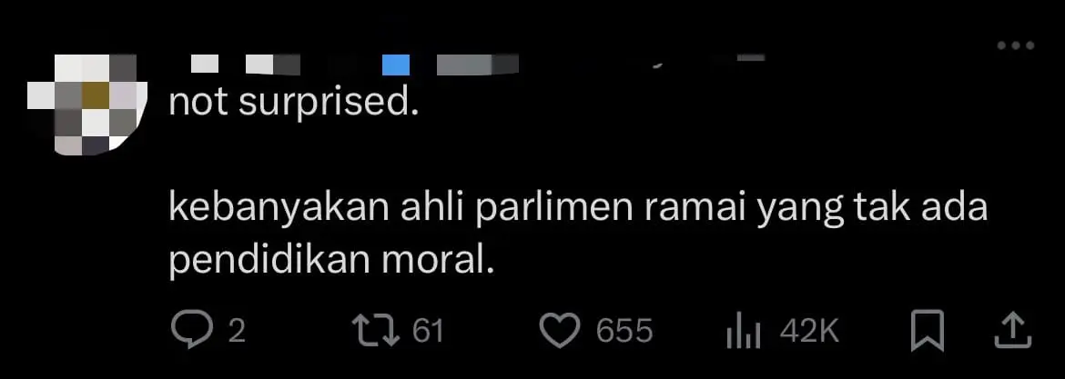 M'sians Angered By Viral Photo Of Senator's Car Parked On Pedestrian Walkway comment 1