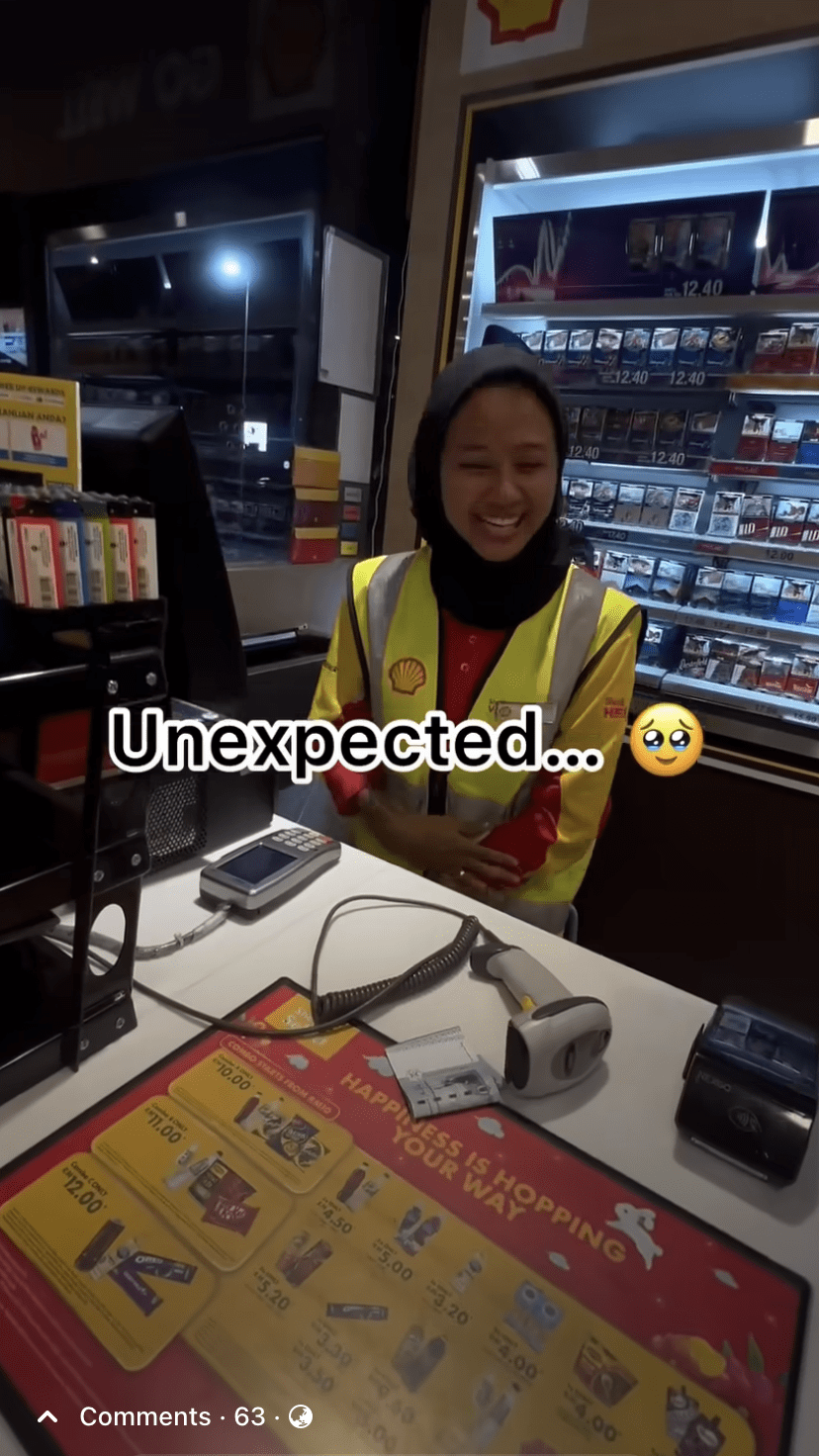Kind Shell Cashier Offers to Pay For Customer's Drink Who Had Forgotten To Bring His Wallet