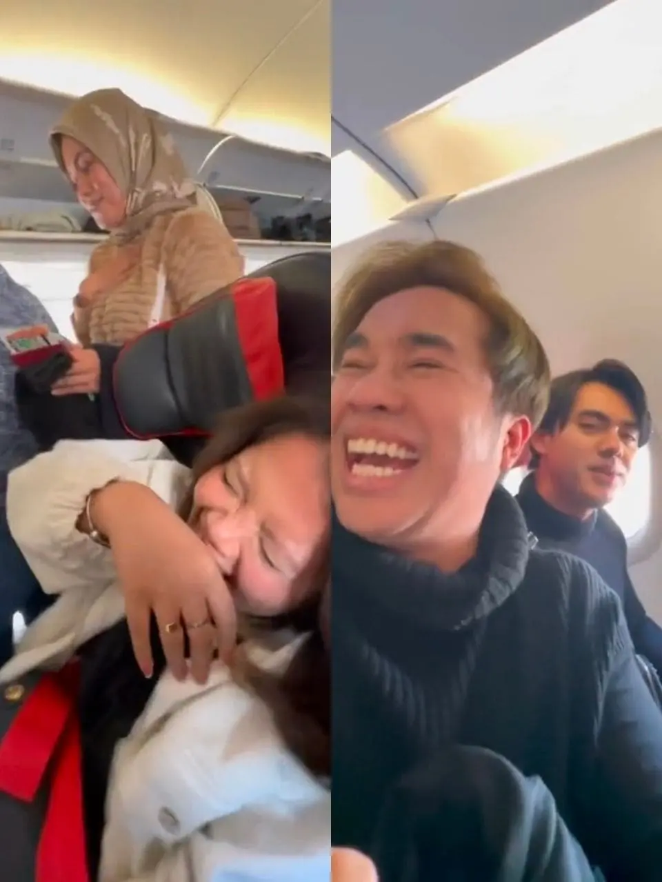 Mak Som's friends laugh at her reaction