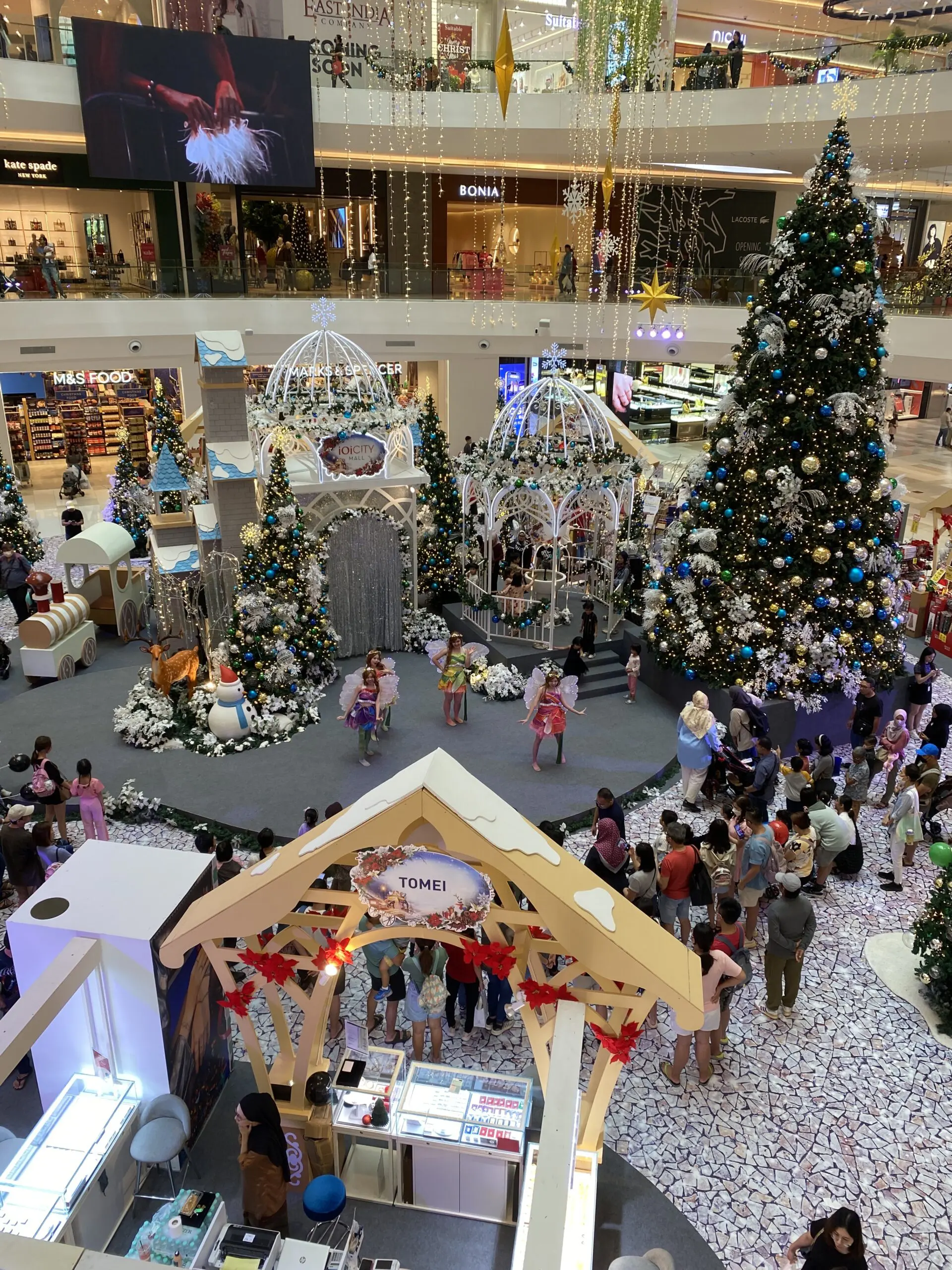 Christmas decor at Mid Valley Mall in KL