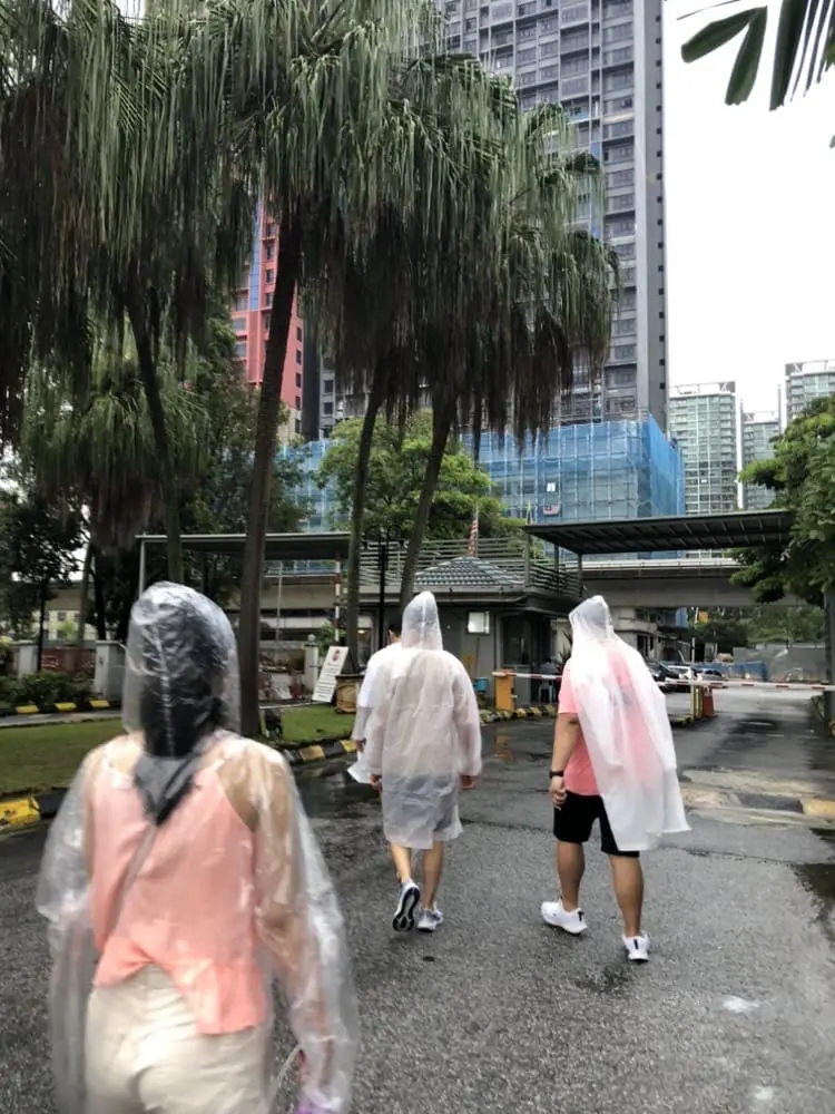 Walking towards the Muhibbah LRT station to attend Coldplay concert