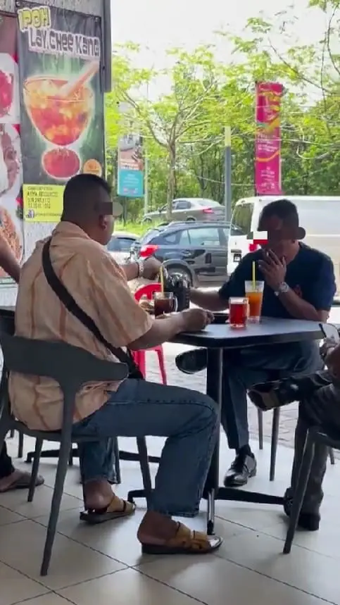 Abang Bomba Spotted Vaping At Shah Alam Restaurant, Sparks Outrage Among Netizens