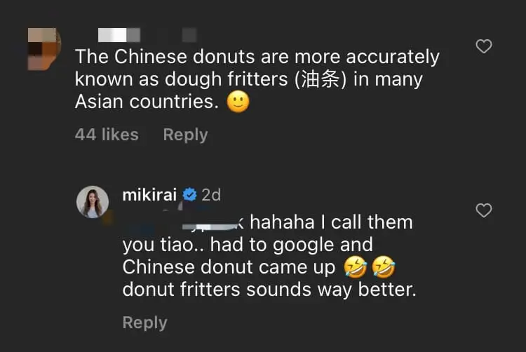 M'sians Stunned After US Influencer Calls Yau Char Kwai As 'Chinese Donuts' comment 3