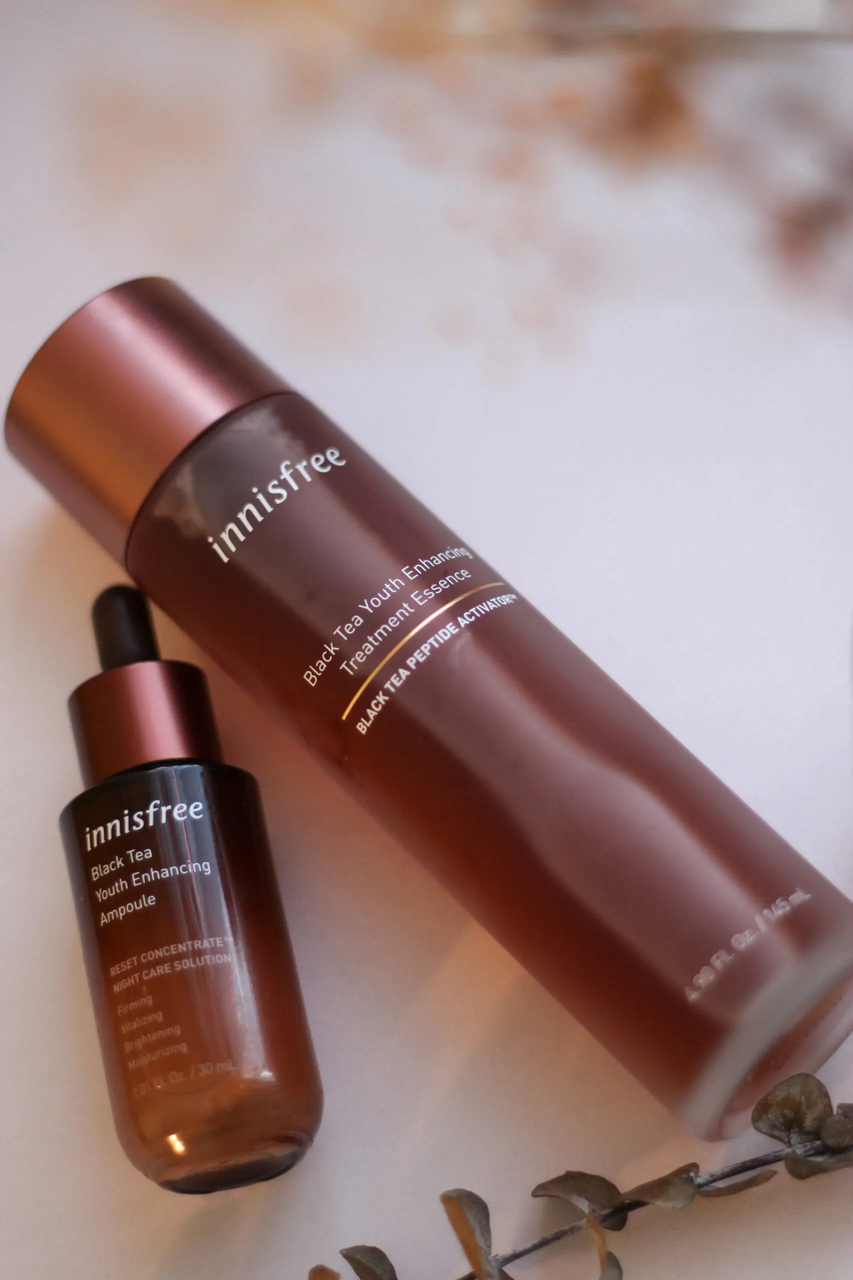 Innisfree's Black Tea Youth Enhancing Line