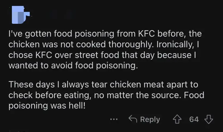 'Disgusting!' — M'sian Horrified To Find Fly Eggs Inside KFC Chicken comment 2