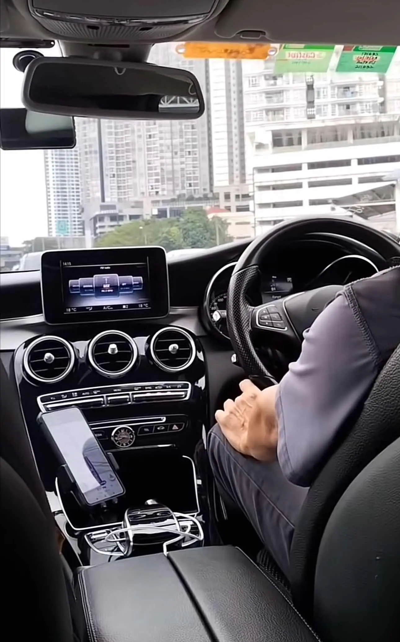 Msian grab driver who drives a mercedes