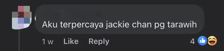 M'sian Shop Owner Cheekily Photoshops Jackie Chan's Face Onto His Own, Amuses Netizens comment 1