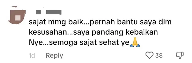 'Just Waiting For Death' — Nur Sajat Reveals She Has Cancer On TikTok comment 1