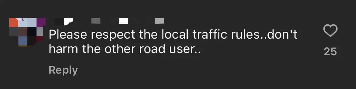 Angmoh Man Casually Cruises On Busy Road With Scooter, M'sians Enraged By His Disregard For Safety comment 1