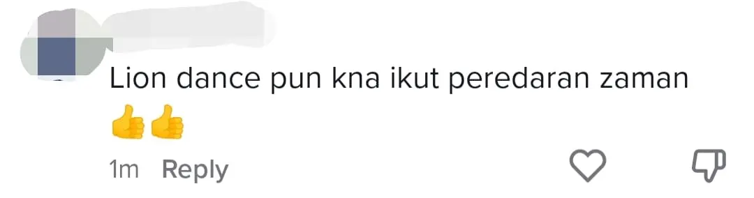 M'sian Lion Dance Troupe Performs Using Trending TikTok Songs, Netizens Amused comment 6