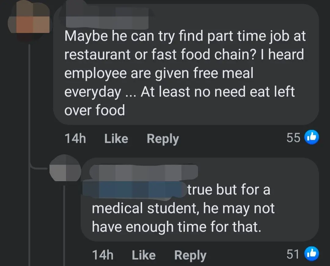 M'sian University Student Caught Eating Leftover Chicken Bones In KFC