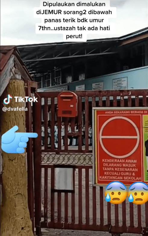 M'sian Woman Claims Son Was Forced To Stand Under The Sun For Being Late To School By 10 Mins