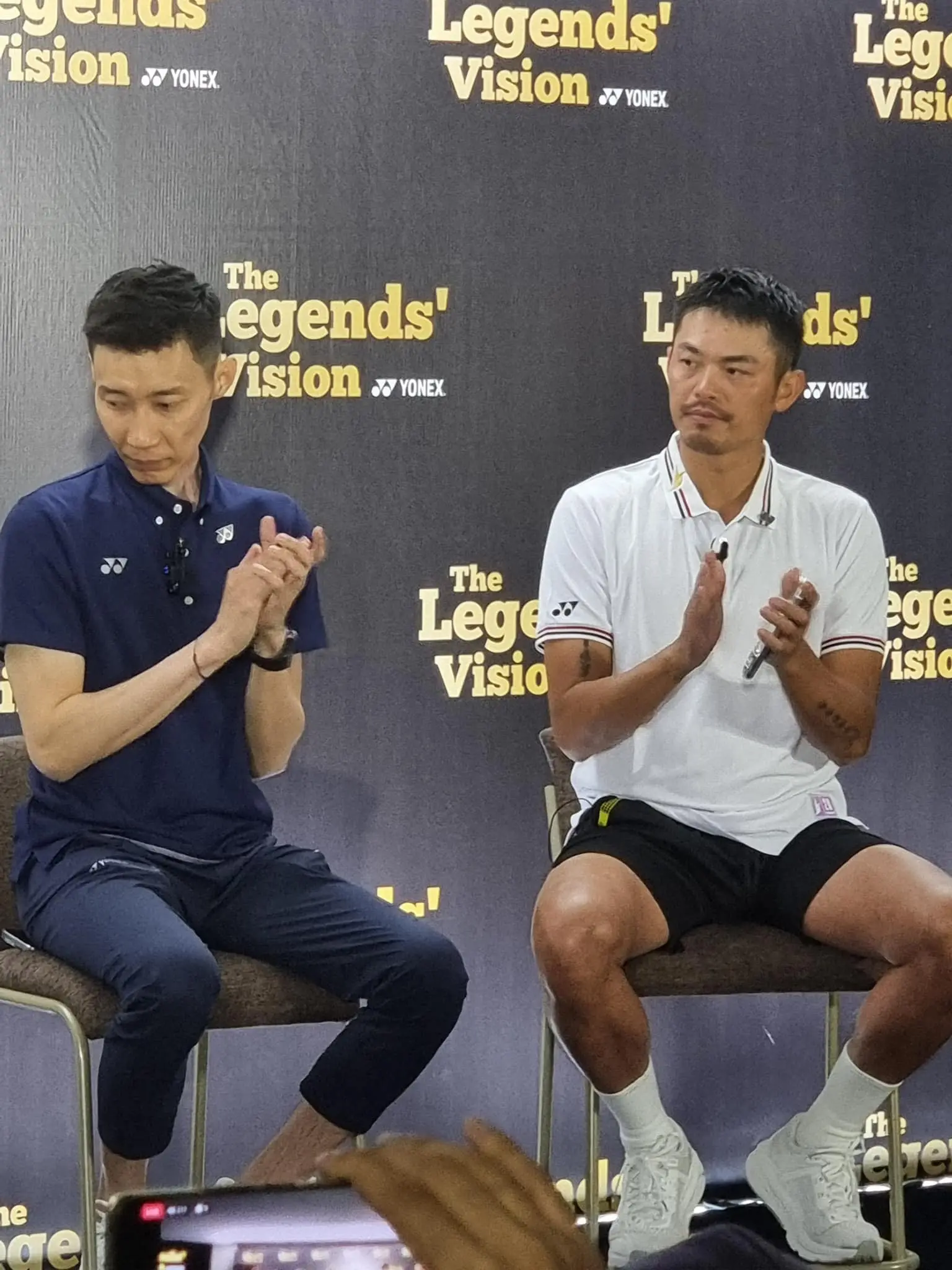Lee Chong Wei & Lin Dan at the Legends' Vision