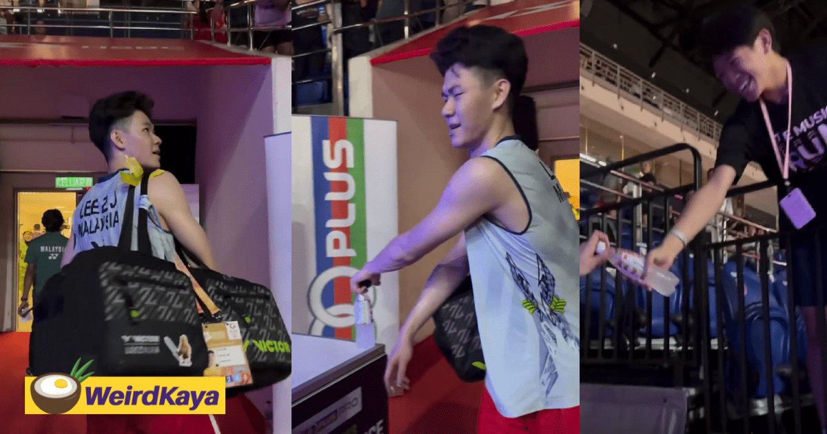 Lee Zii Jia Stunned When Asked To Grab 100Plus For A Fan But Eventually Gives In