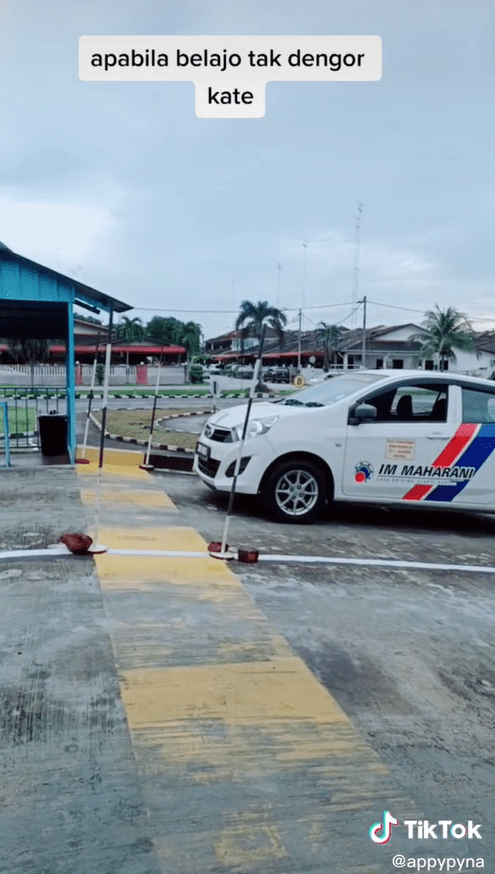 driving instructor losing his temper