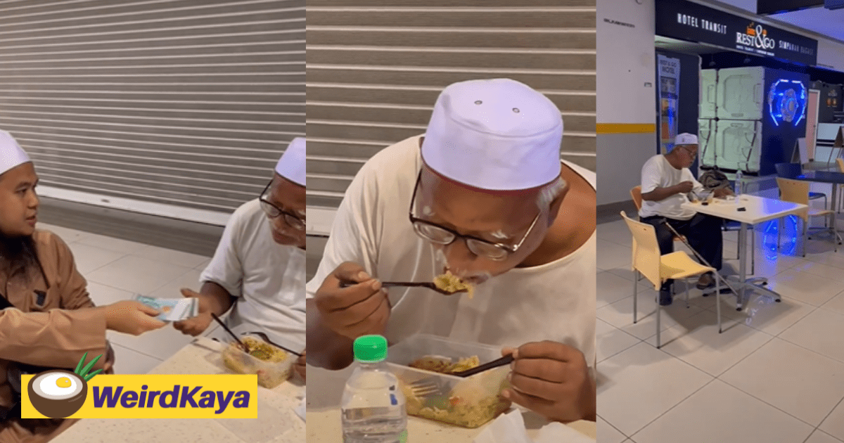 [VIDEO] "I have no family" Woman extends help to jobless man who was left with only RM2 in KL