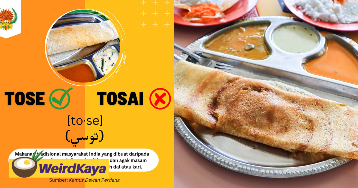Thosai, Dosa Or Tose? Here's The Official BM Spelling According To DBP