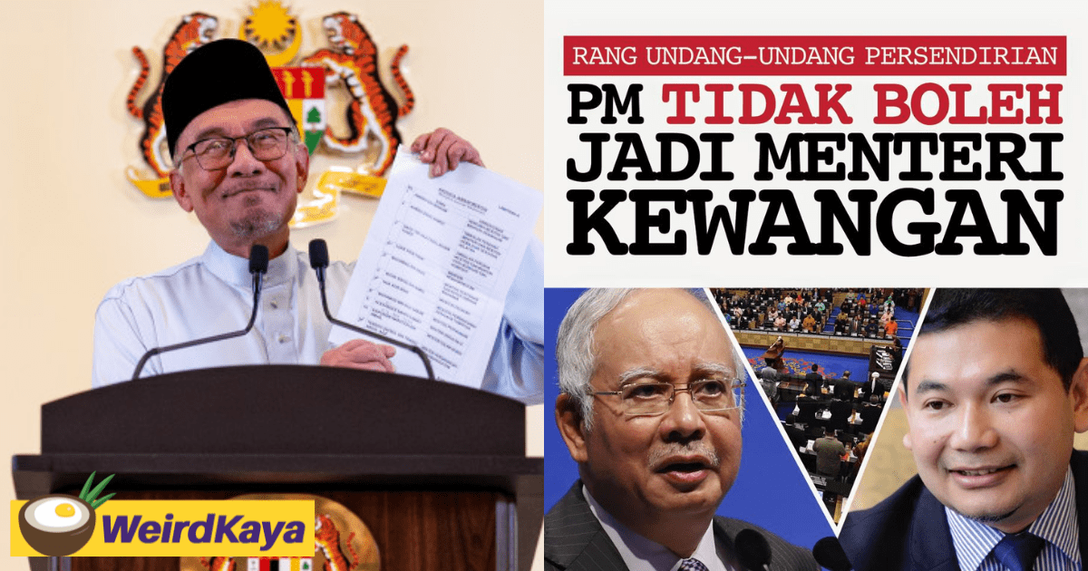 Rafizi's Old Post About PM Can’t Be Finance Minister At The Same Time Resurfaces Online