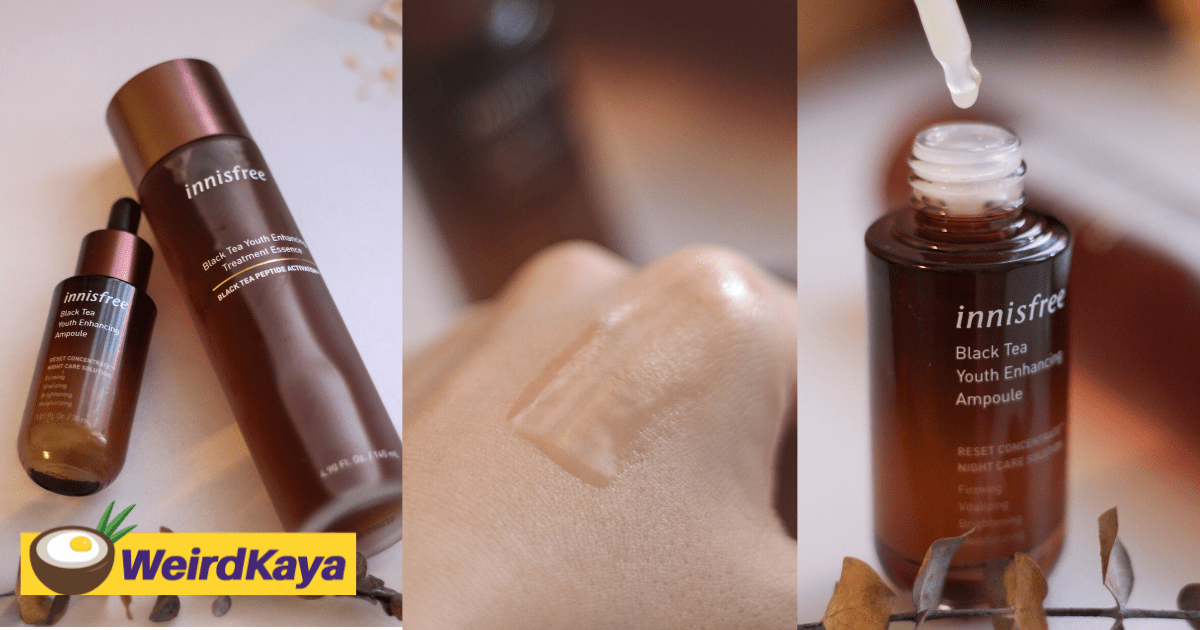 I Tried Innisfree's Black Tea Youth Enhancing Line On My Tired Skin For 7 Days. The Results Were Quite Unexpected