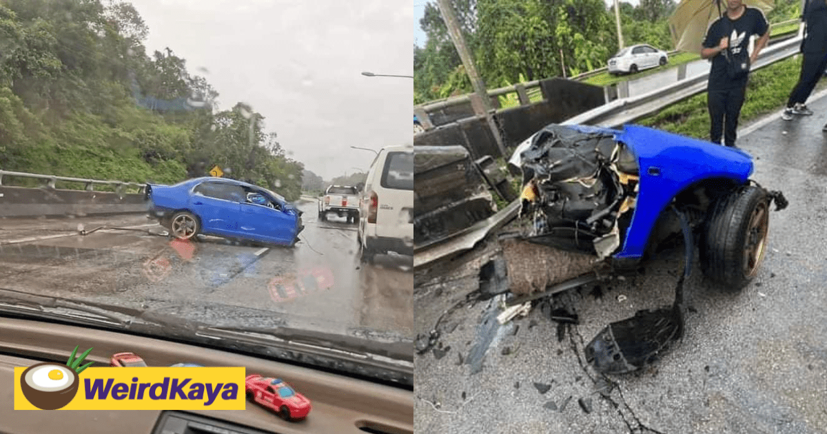 Car Splits Into Half In Sarawak, Killing Police Officer