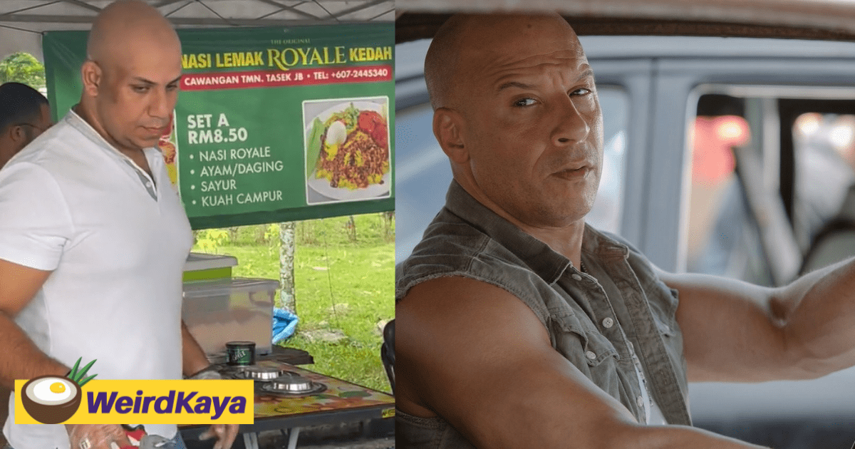 Netizens Tickled By Vin Diesel Lookalike At Johor Ramadan Bazaar