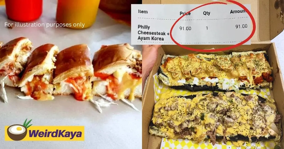 "Luxurious" Roti John With Korean Fried Chicken and Steak Sold for RM91, Sparks Debate Among Netizens