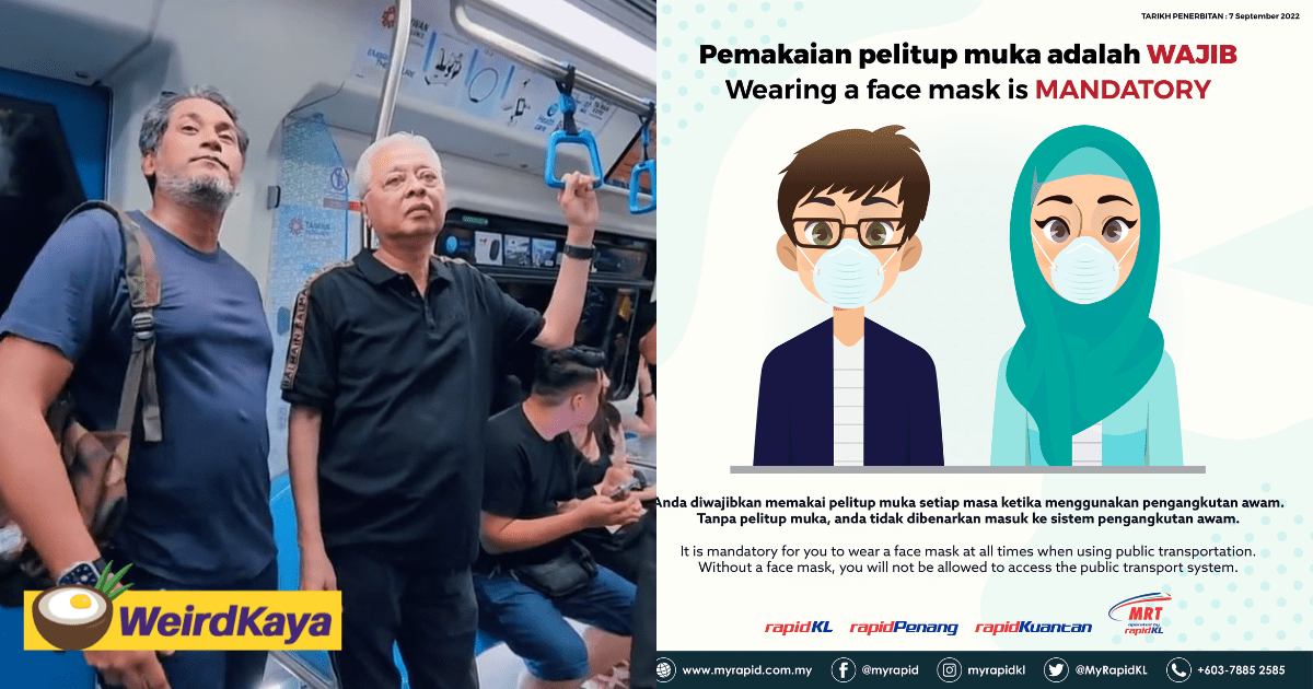 "Double Standards!" — M'sians Unhappy With Sabri And KJ Going Maskless On MRT Ride Despite Rule