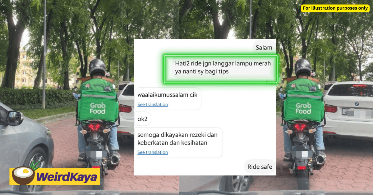 "It's OK If They're Late" — M'sian Man Tells Grab Rider To Drive Carefully, Touches Netizens