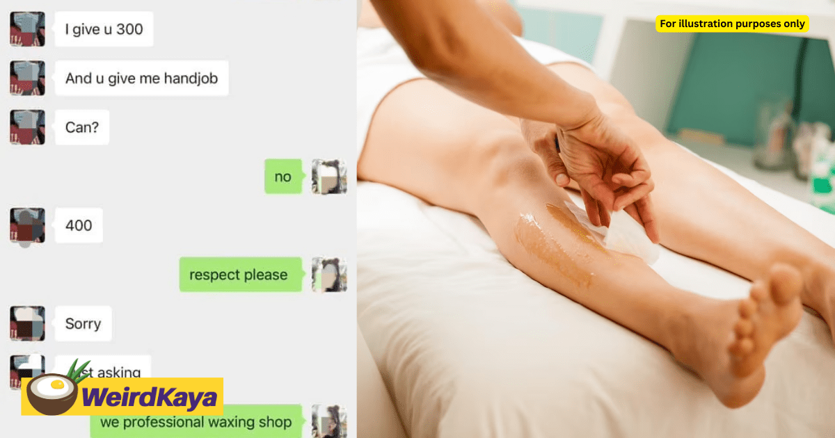 'RM300 For Handjob' — M'sian Female Waxer Shares How A Customer Harassed Her With Lewd Request