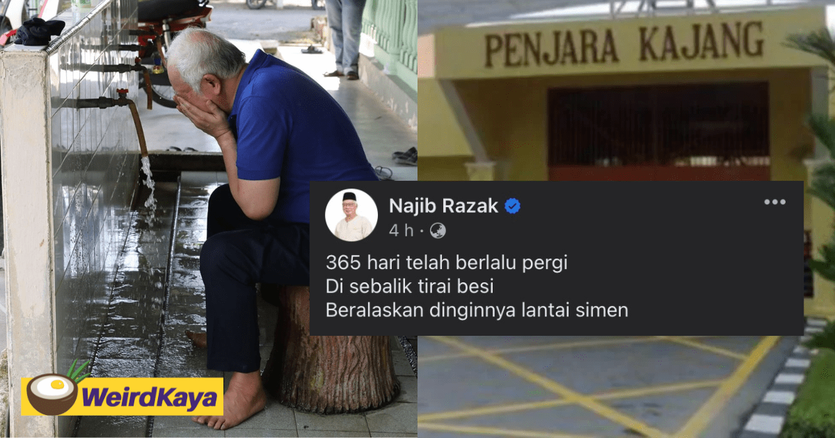 'I Still Sleep On The Cold Cement Floor' — Najib Pens Poem Reflecting His 1-Year Stay In Prison
