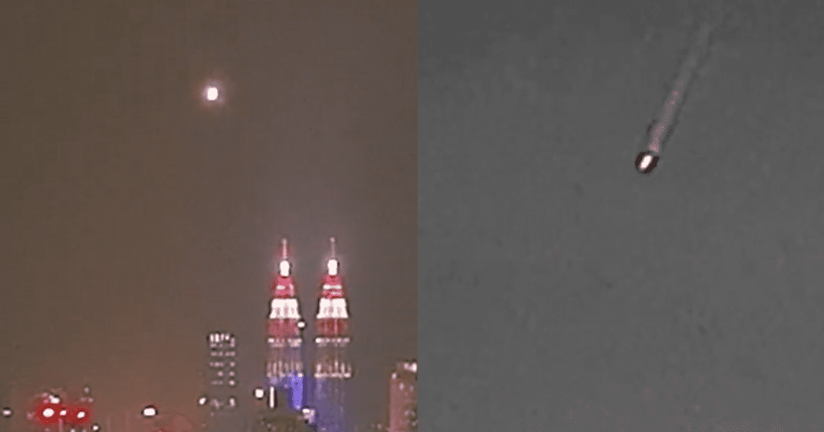 "UFO in Malaysia?" Unidentified fast-moving bright object spotted above KLCC