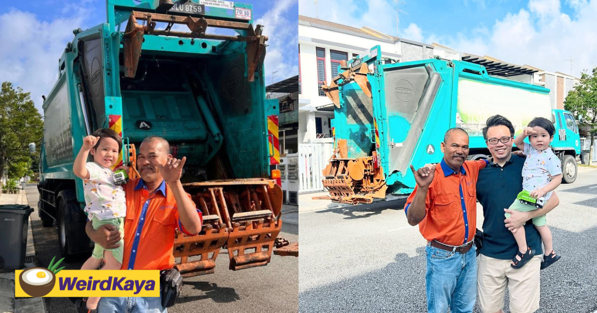 3yo M'sian Boy Fulfils Dream To Meet His Hero Who Works As A Garbage Truck Driver