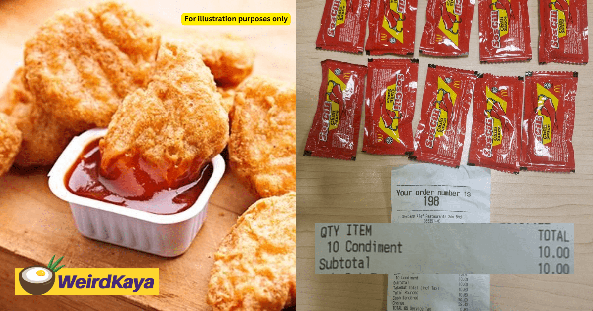 M'sian Pays RM10.60 For 10 Chili Sauce Packs At Fast Food Restaurant, Netizens Baffled