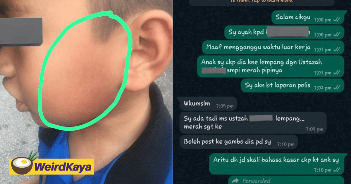 7yo M'sian Student Allegedly Slapped By Teacher For Not Being Able To Find Letter Inside Schoolbag 