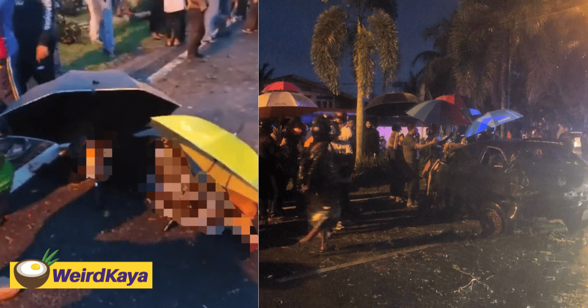 14yo M'sian Girl Drives Car And Collides With Motorcycle, Killing 1 & Injuring Another