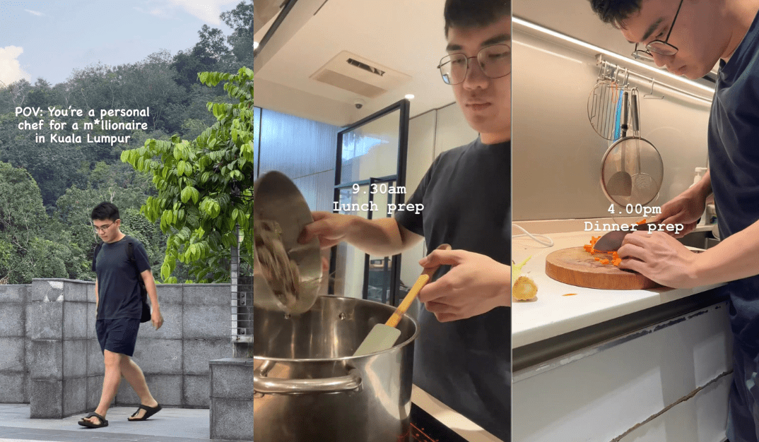 Mike Choo, a 26-year-old chef cooking various dishes