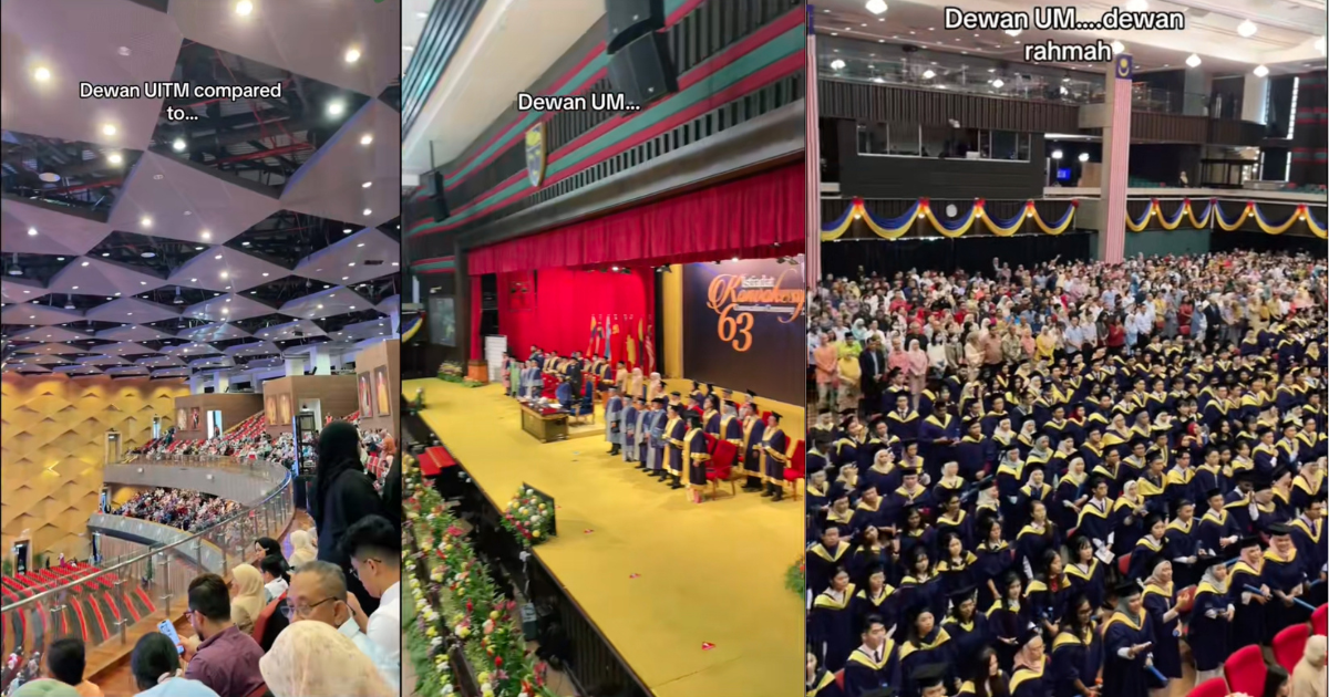 M’sian Father Compares His Daughters’ Convo Halls, Says UiTM Is Grander 