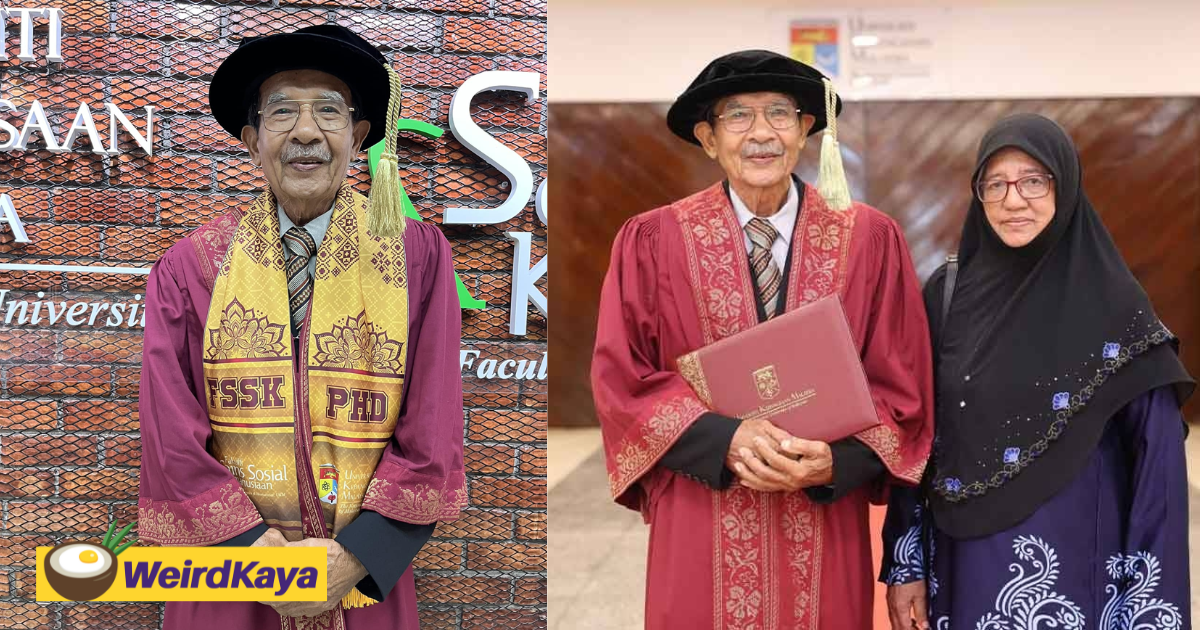 79yo M'sian Man Earns PhD From UKM Despite Having Cataracts