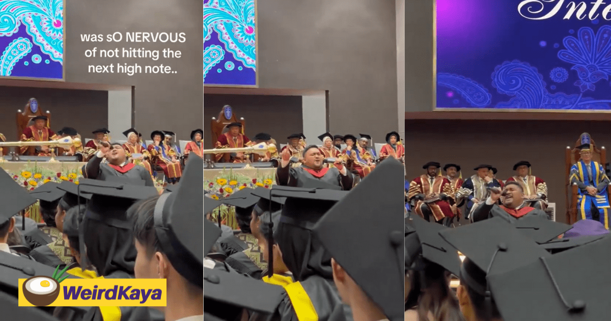 'Please Stop Singing!' — M'sian Grad Slammed For Offkey Performance During Convocation Ceremony