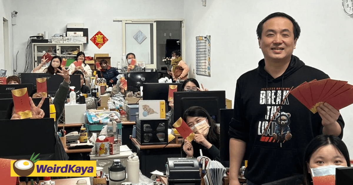 Taiwan Boss Gives Workers RM1.5k Angpao Each As They Were Tired Of Annual Dinners