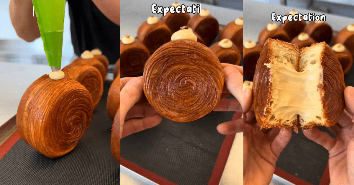 Perfect cromboloni with white fillings