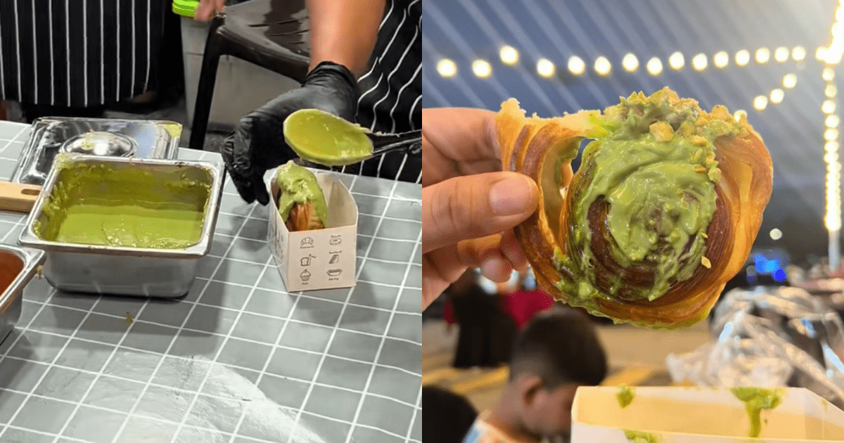 The not ideal pistachio cromboloni