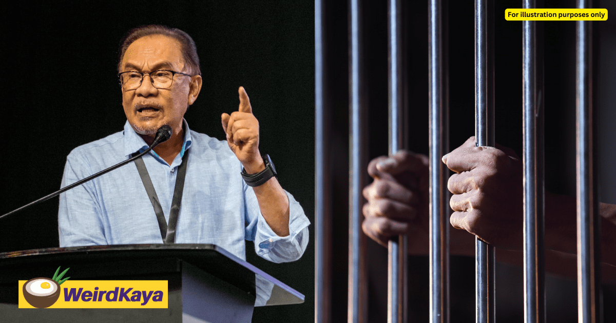 M'sian Man Cries As Court Jails Him 6 Months For Death Threat Against Anwar