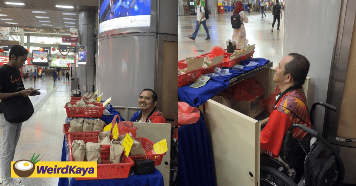 I'm A 47yo Disabled Man Who Travels 1km Daily In A Wheelchair To Sell Nasi Lemak To Afford My Next Meal