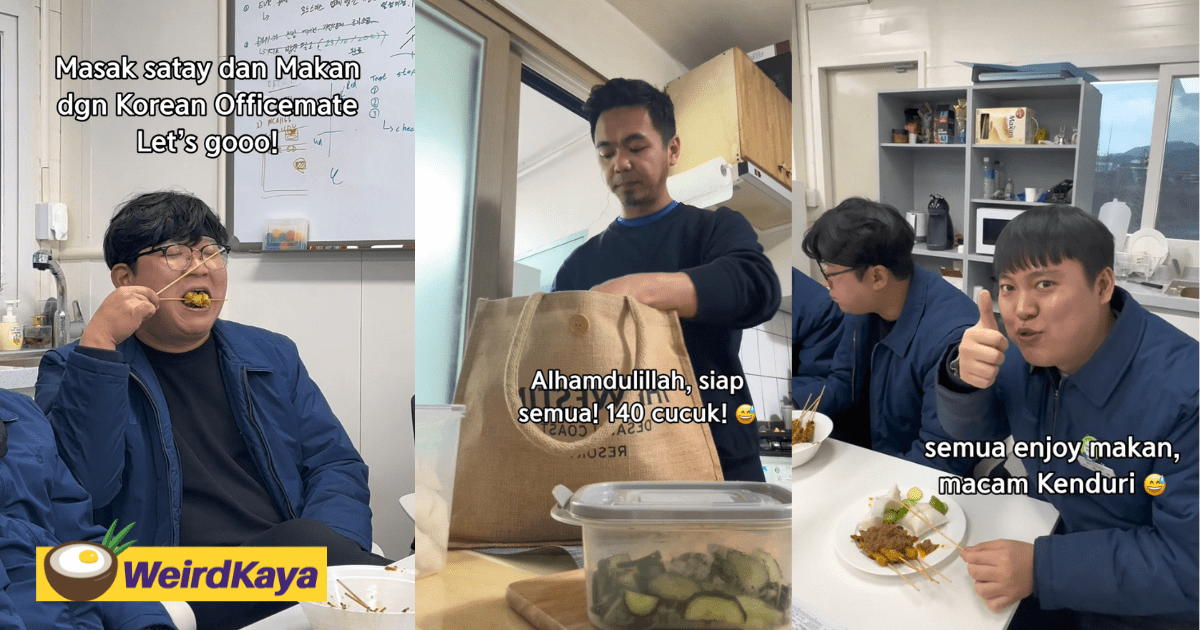 M'sian Man Cooks Satay For Korean Colleagues, Leaves Them Asking For More
